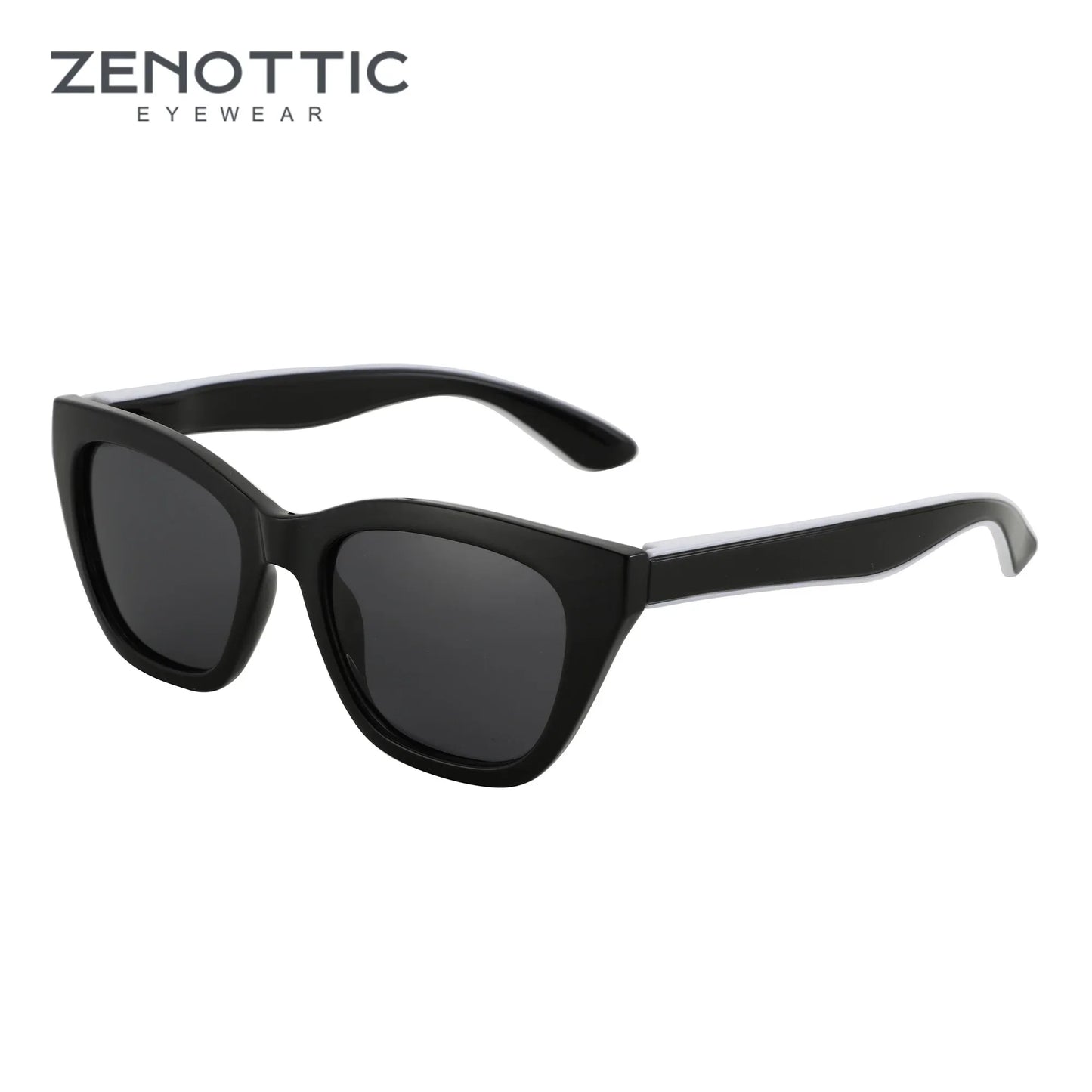ZENOTTIC Square Polarized Sunglasses 2026 Fashion Women Thick Frame UV400 Protection Sun Glasses for Ladies Shopping Gif