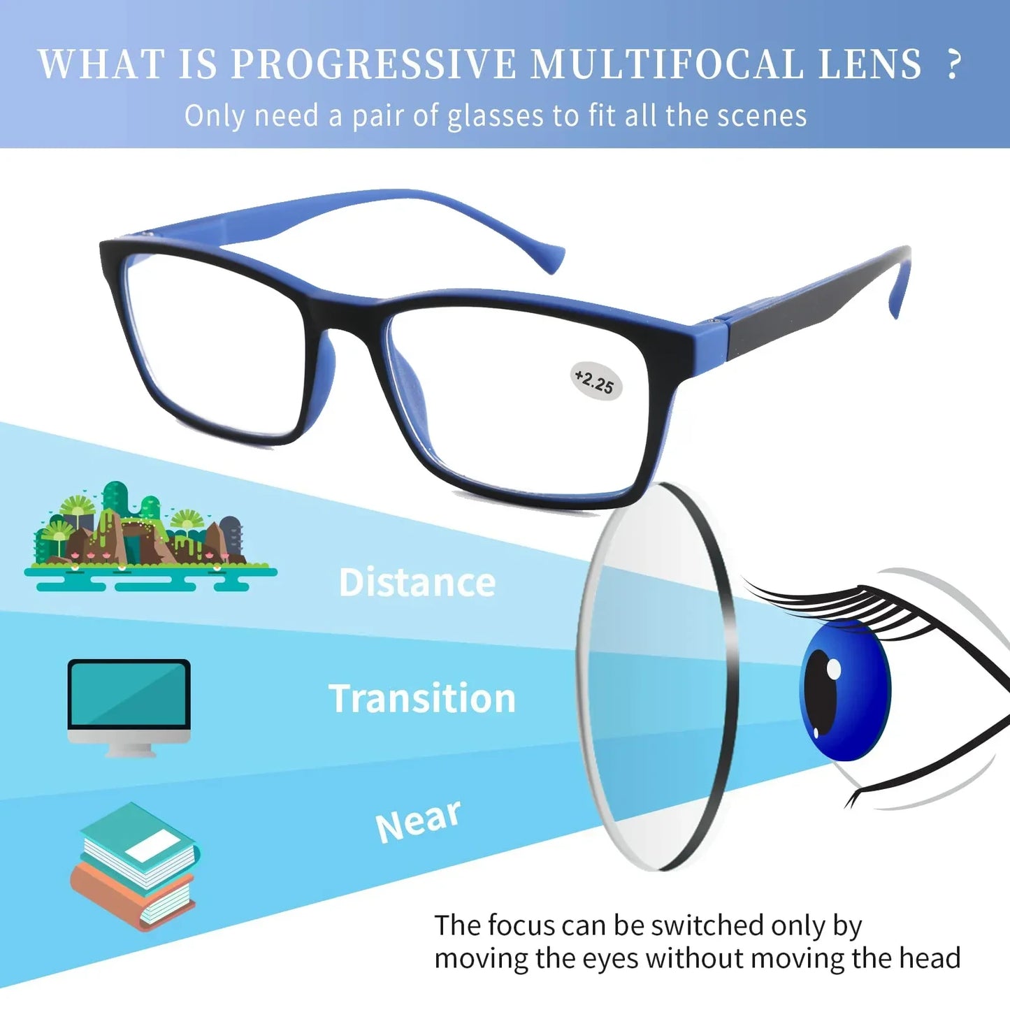 Reading Glasses For Men And Women Eyeglasses Sight Anti Blue Light Eyewear New Reading Glasses