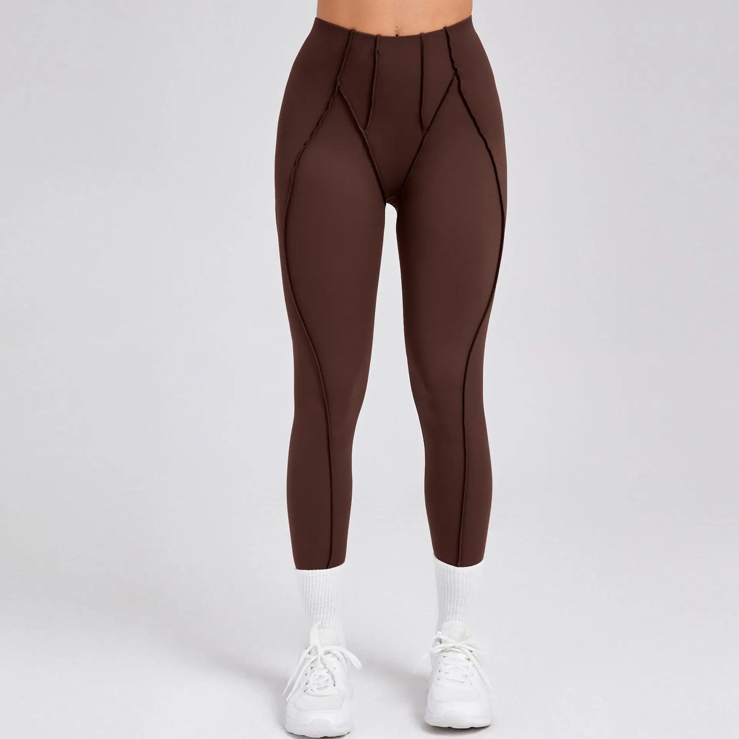 2-Piece Yoga Set – Open Back Sports Bra & High Waist Shorts