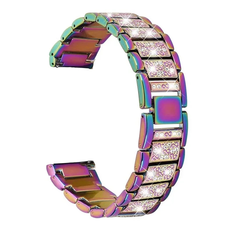 Samsung Galaxy Watch 7, 6, 5, 4 & FE Women's Rhinestone Link Bracelet