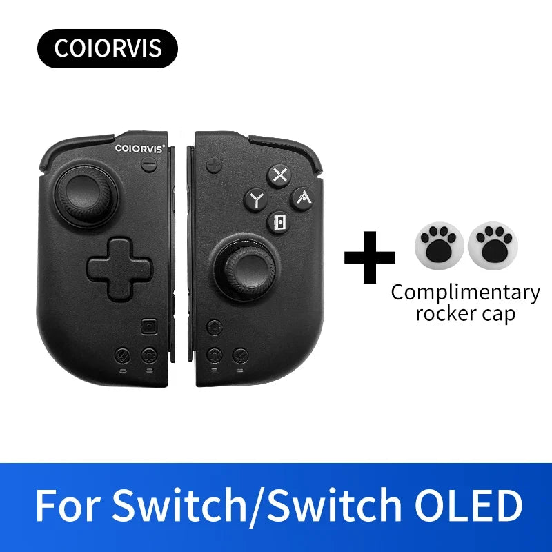 For Switch/Switch OLED Gaming Controller HD Sensory Vibration Hall Joystick Wireless Split Controller Precise and Durable