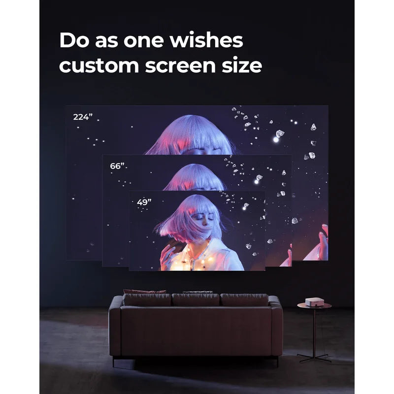 4K Projector 45000 Lumen LED 1080P 5G WiFi Bluetooth UHD Portable Home Theater