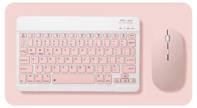 with Bluetooth Keyboard Mouse for Oukitel OT12 OT9 OT8 OT6 OT11 78Key 10inch Rechargeable Wireless Keyboard Mice Set Combo