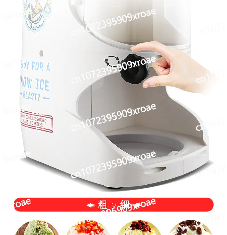 Fully automatic ice brick snowflake shaving machine crushed icicle dessert ordering smoothie machine