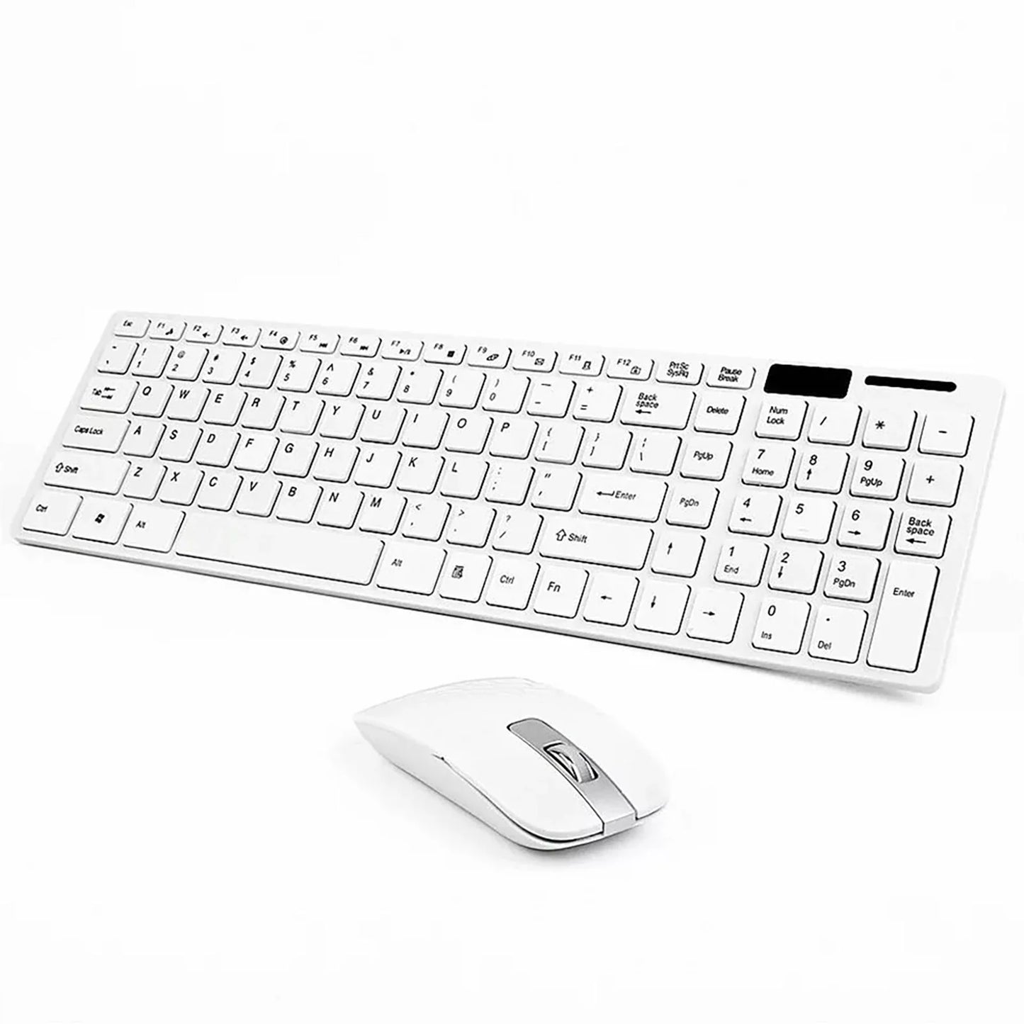 Ultra-thin 2.4G Wireless Keyboard Mouse Set with Keyboard Film Computer Office Gaming Silent Keyboard and Mouse（No Battery）