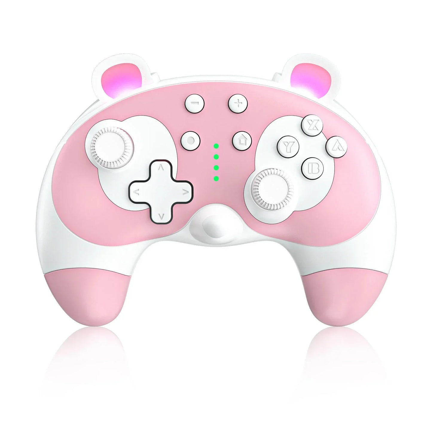 Dual-Operation Mode Gamepad with 6-Axis Gyro,Dual Vibration&Macro Programming,Large-Capacity Wireless Game Controller