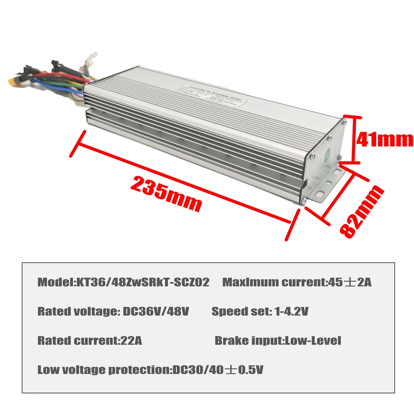 KT Ebike 36V/48V 1500W 1800W 45A Electric Bike DIY Kit Brushless DC Controller Regenerative Conversion