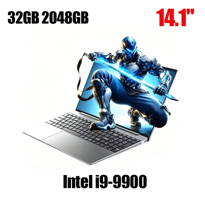 14.1" Gaming Laptop Intel Core I9-9900 32gb+2tb Windows 11 1920x1080