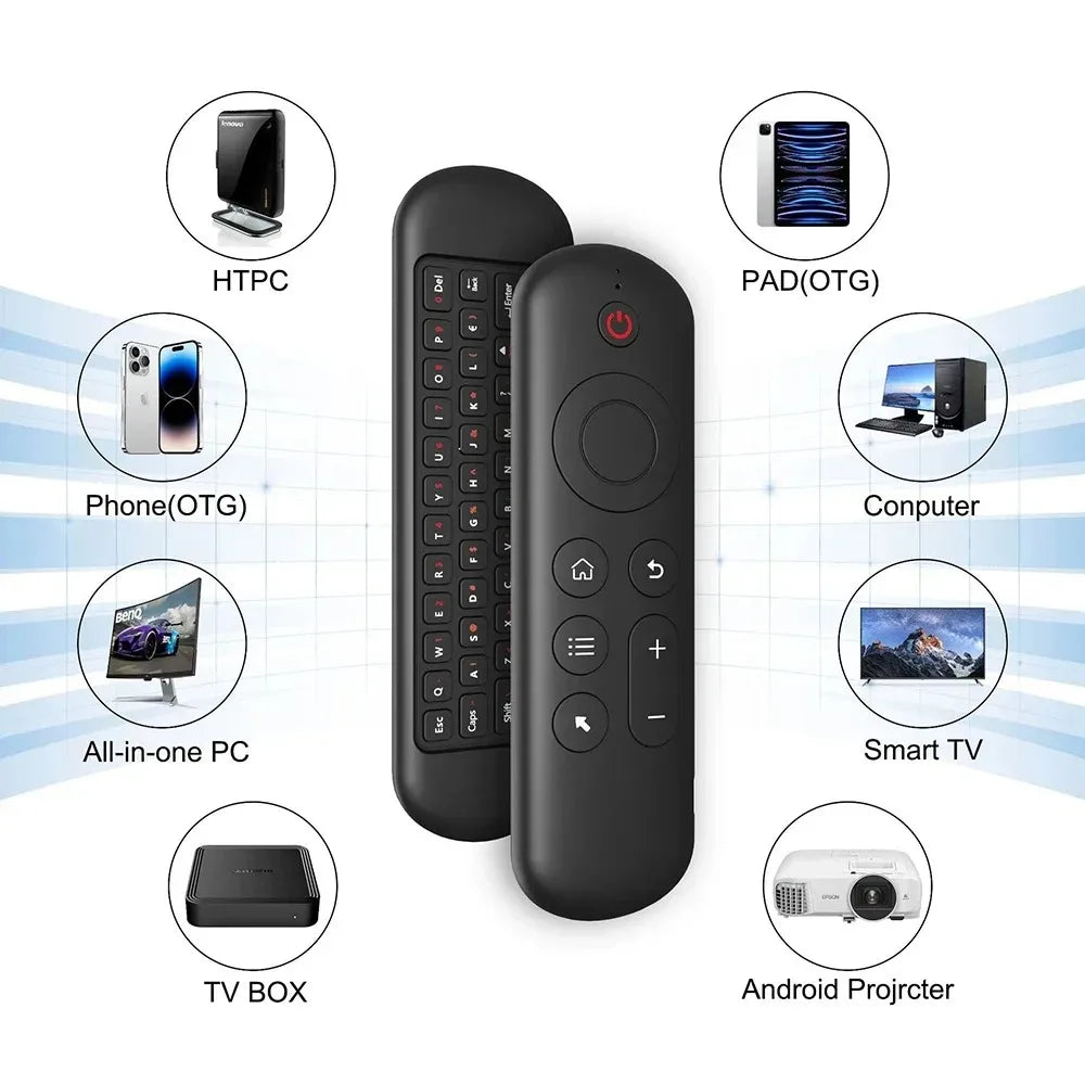 Bluetooth 2.4GHz Flying Mouse Keyboard Wireless M5 Air Mouse Voice Backlit Remote Control IR Remote Control for PC Android