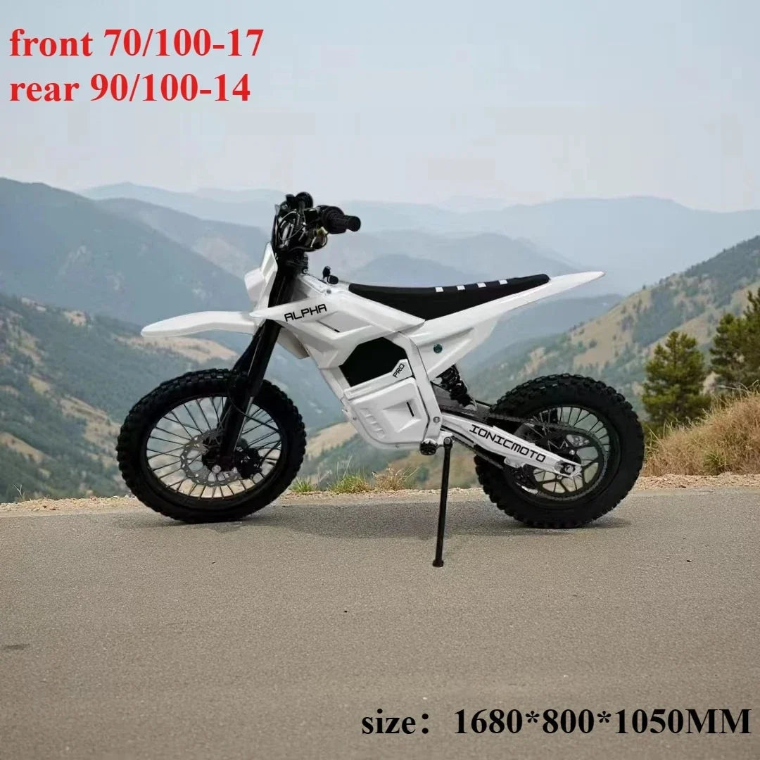 New Off Road Motorcycle Speak 6000W Powerful Motor 72V25AH Battery 75km/h Electric Bicycle 17inch Tire Mountain Electric E-bike