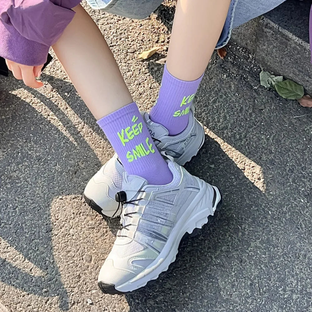 Breathable  Stylish Crew Socks