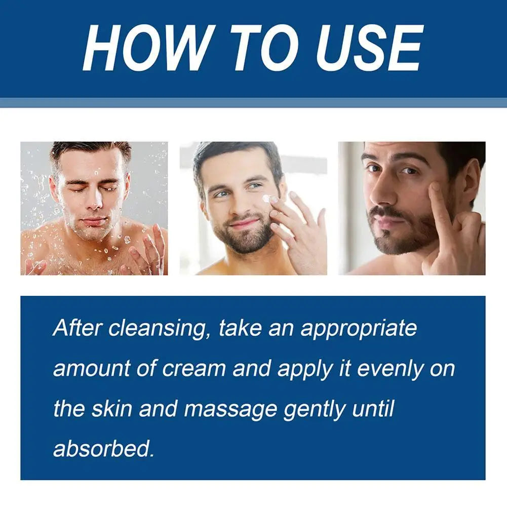Retinol Face Cream for Men Firming Lifting Brightening Fade Fine Lines Anti Puffiness Moisturizing Nourishing Facial Skin Care