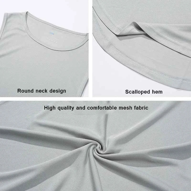 Camiseta de tirantes BreezeFit de secado rápido para gimnasio de hombre