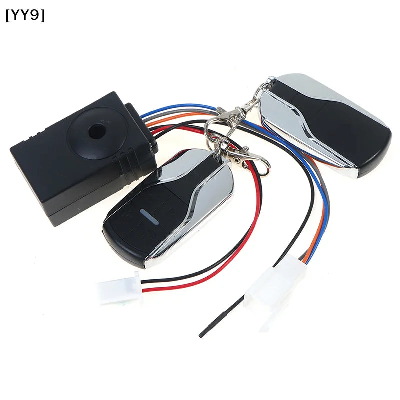 36-72V E-Bike Anti-Theft Alarm System, Wireless Remote Control Smart Security Lock for Electric Bicycle Scooter[][YY][YY9]