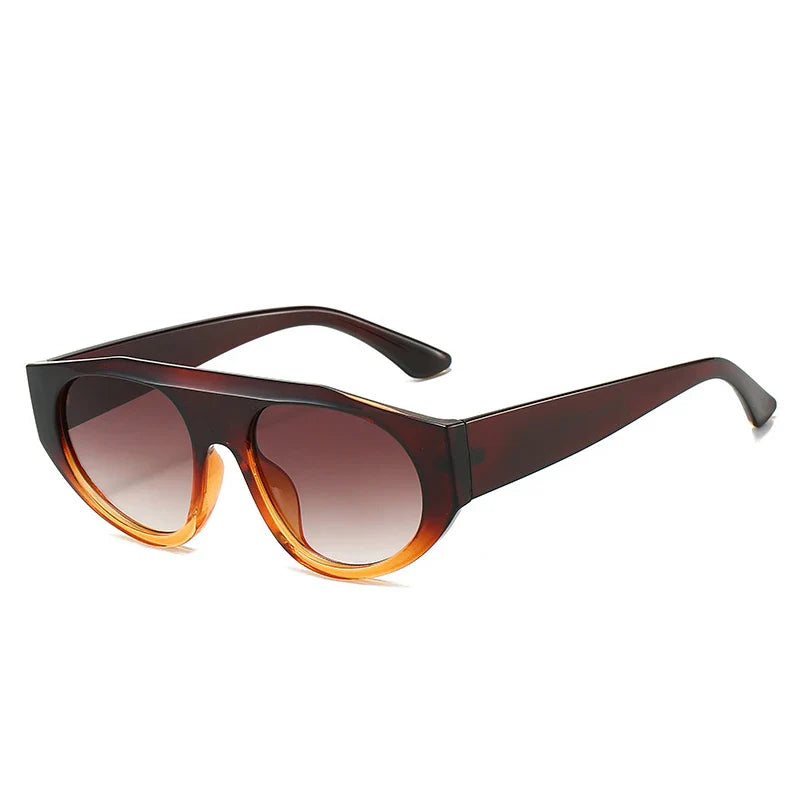 SHAUNA Retro Pilot Men Sunglasses Shades UV400 Fashion Gradient Women Double Color Punk Sun Glasses