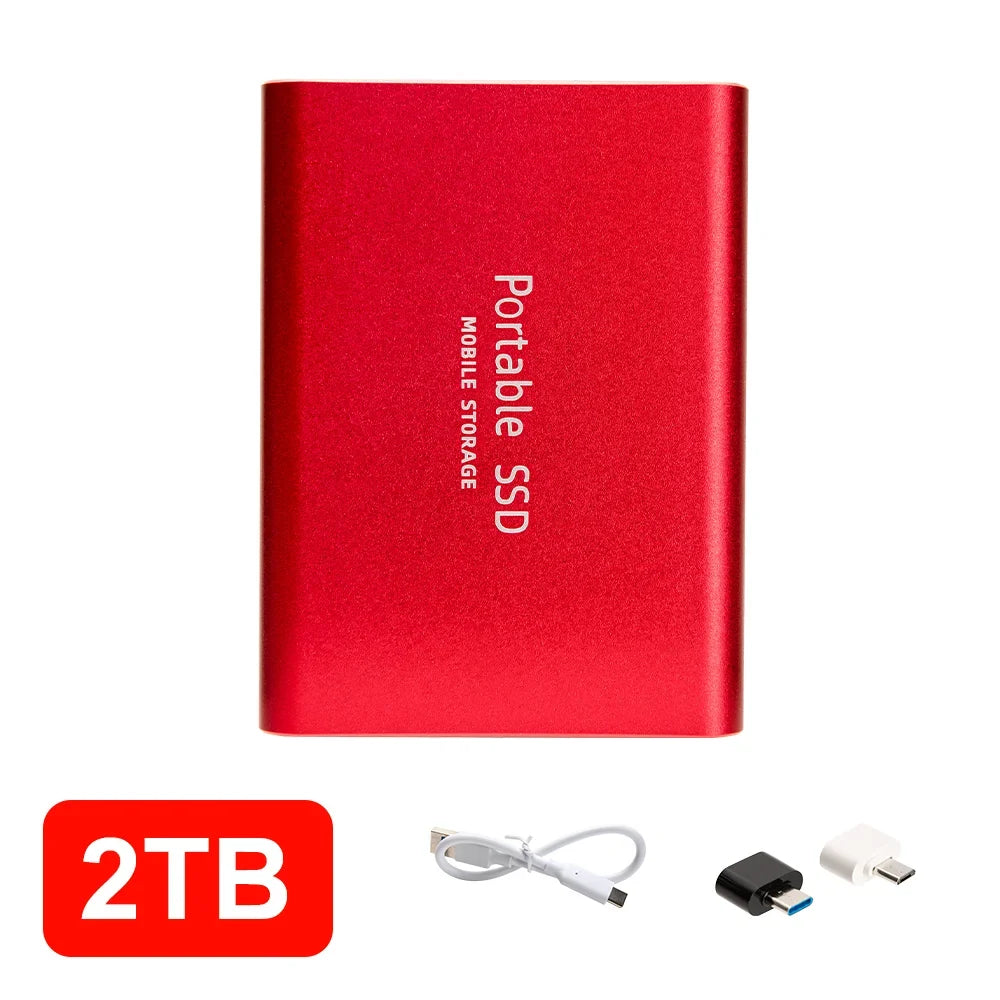 4TB Mini External Solid State Drive Portable SSD 8TB Hard Drive Small Size Quick Read Write Travel Backup Storage