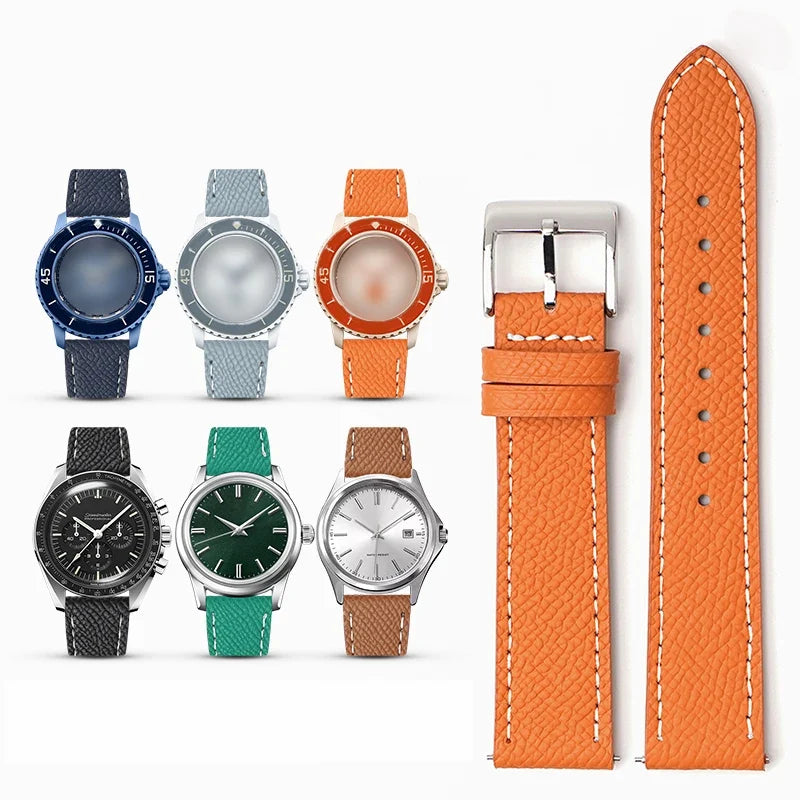 Suunto Race, Vertical & 9 Peak Epsom Calfskin Leather Band