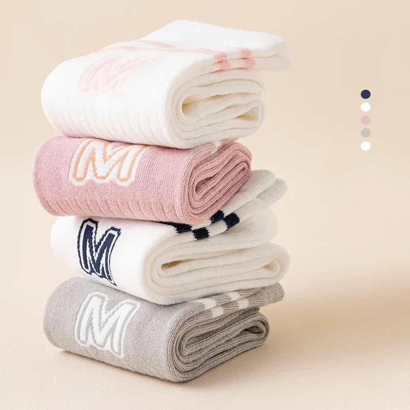 Kids' Letter Knee High Socks