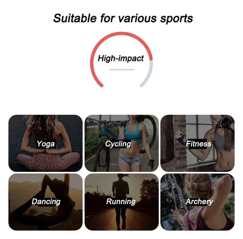 NCLAGEN Impact Scoop Back Bra High Support Yoga Tops Women Push-up Gym Clothes Pilates Sports Underwear Quick Dry Workout Vest