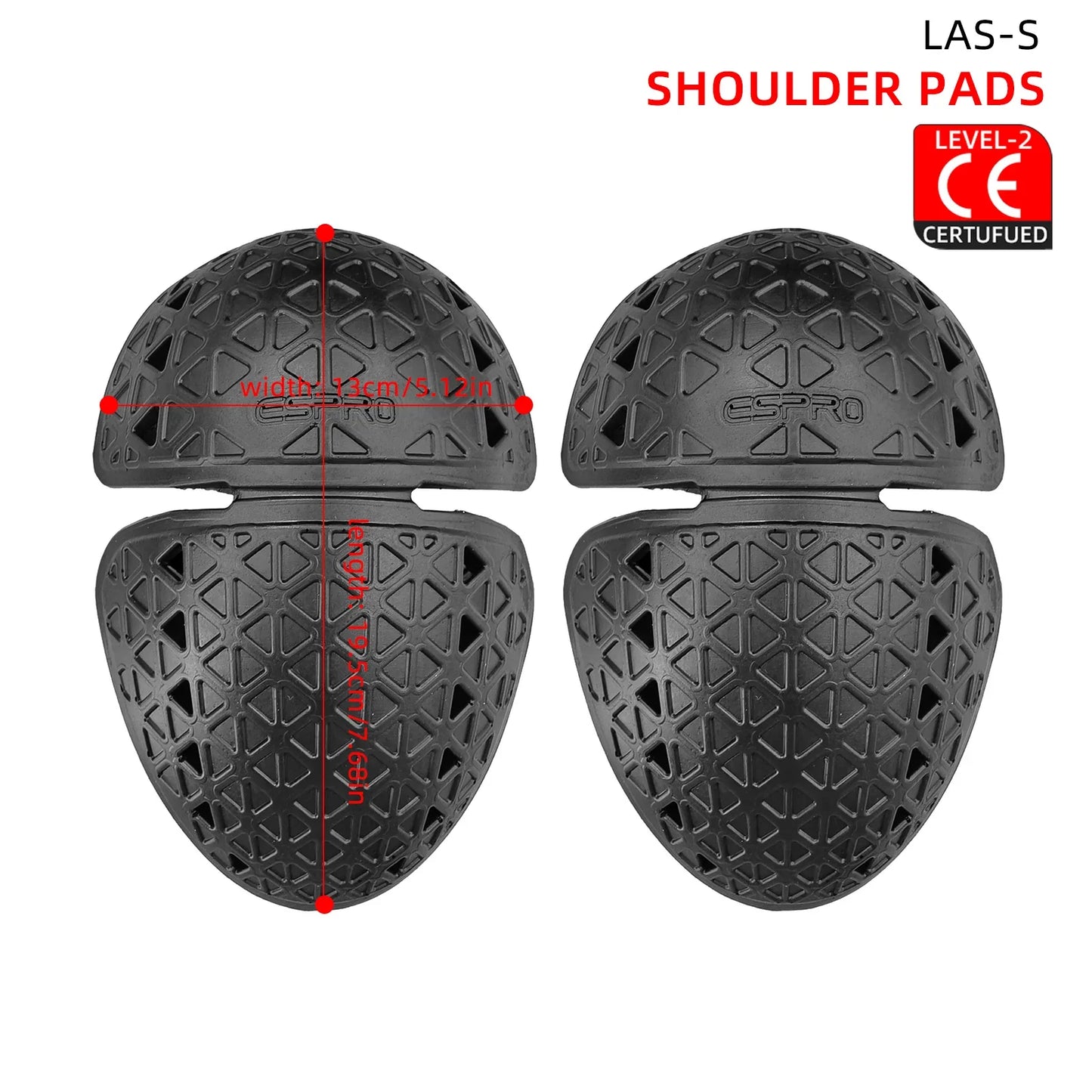 Black CE Level 2 Certified Motorcycle Jacket Insert Protector Thick Elastic Back Spine Protective Pad Rider Armor Coat Accessory