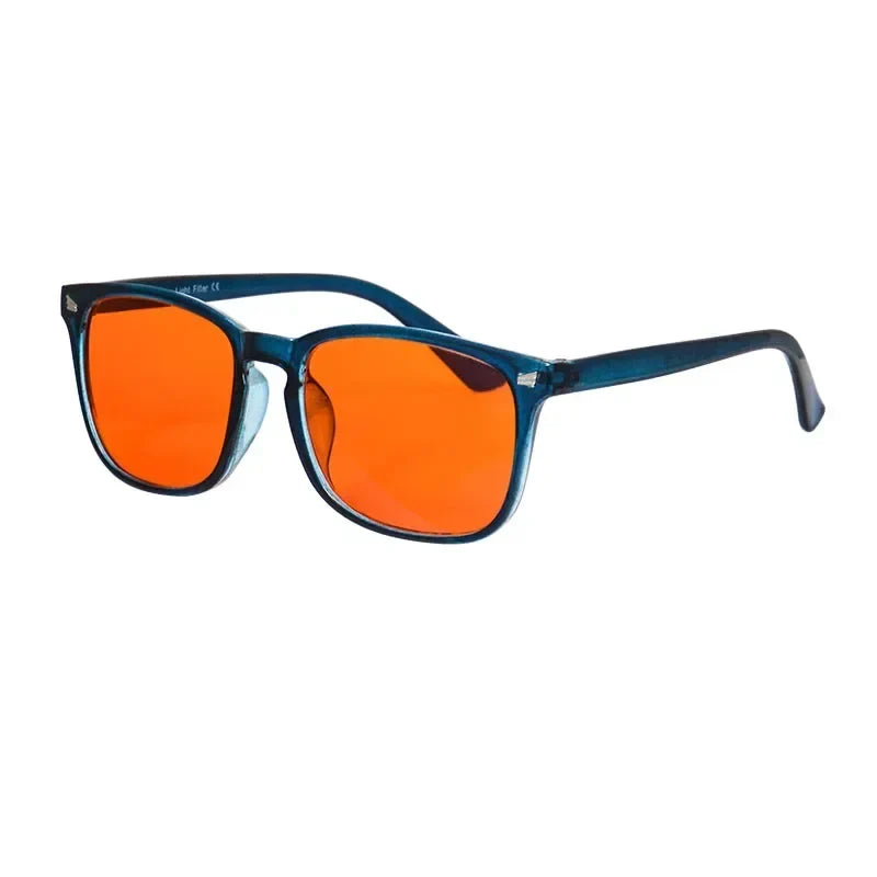 SHINU Men’s glasses blue light blocking computer glasses Yellow Orange lenses glasses for work game red lenses for better sleep