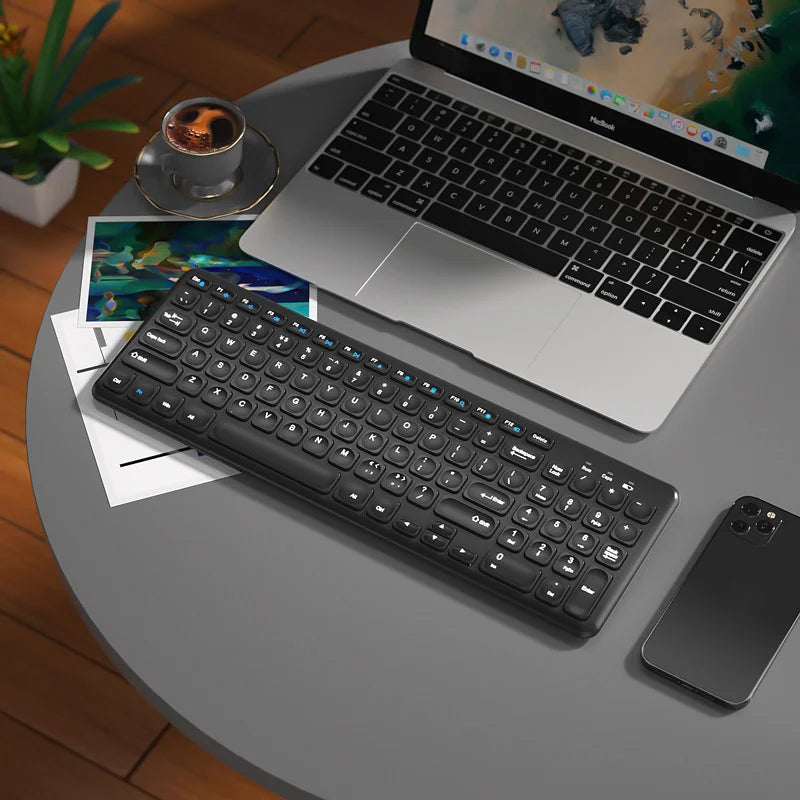 Fashion Keyboard and Mouse Set Wireless PC Gamer Keyboards and Mouse Kit Ultra Thin Office Ergonomic Gaming Keypad Mice Purple