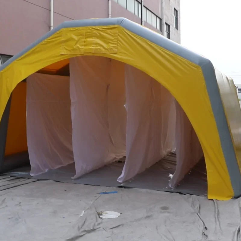 Inflatable camping tent  outdoor event trade show  glamping roof tent