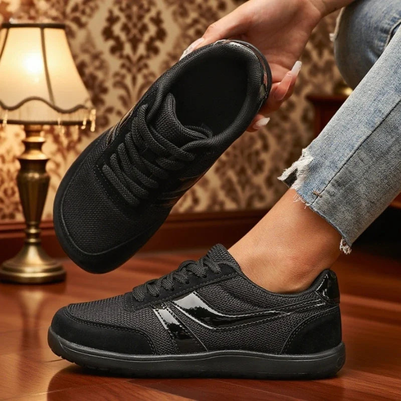 Women's Sneakers Barefoot Casual Wide Last Fashionable Canvas Flat Board Shoe 2025 New Wide Toe Breathable Mesh Running Shoes