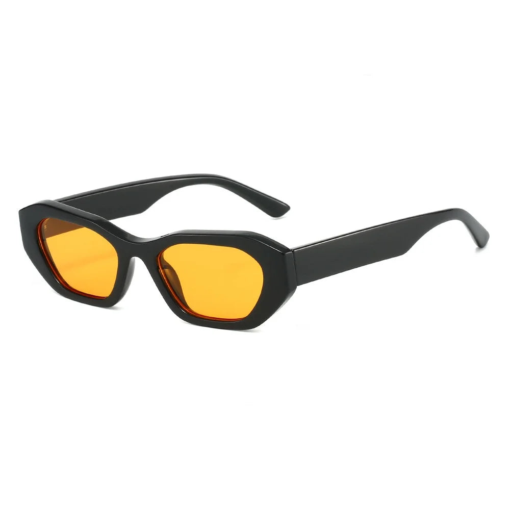 New Luxury Retro Leopard Print Rectangular Women Sunglasses 2025 Brand Jelly Color Design Personality Trend Men Glasses UV400