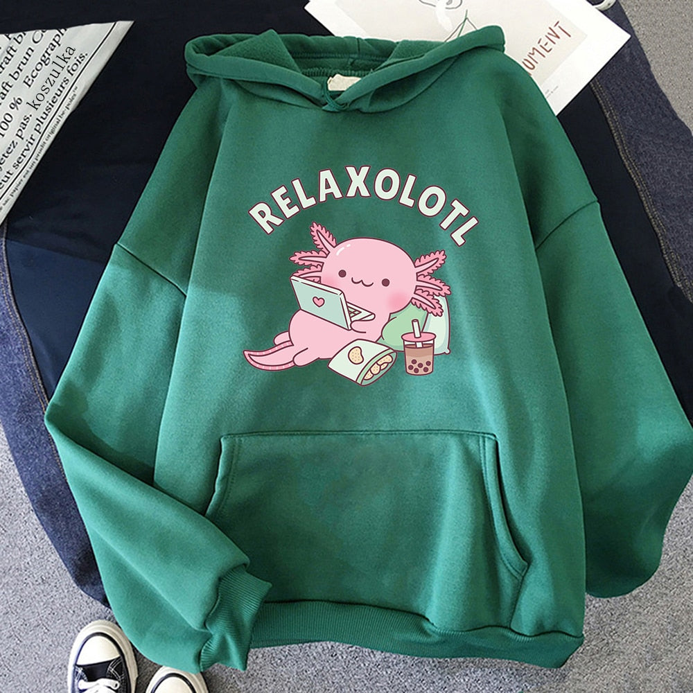 Sudadera con capucha Relaxolotl