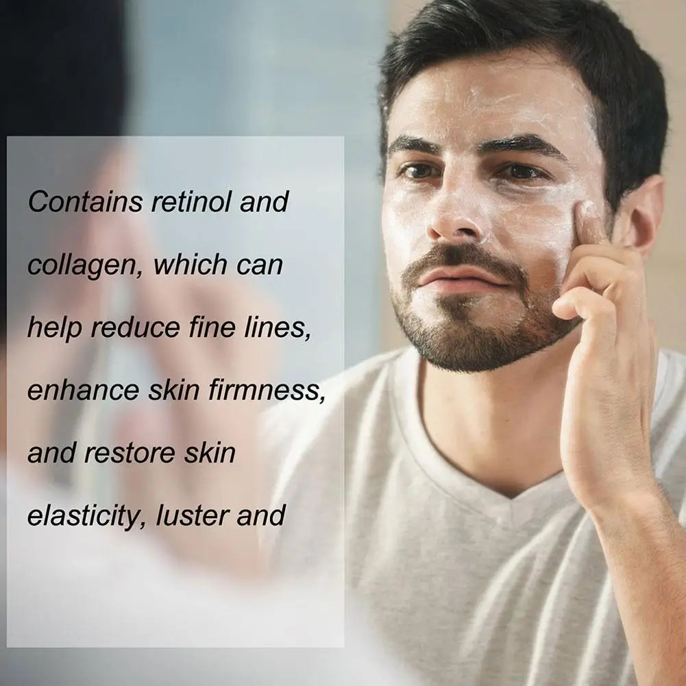 Retinol Face Cream for Men Firming Lifting Brightening Fade Fine Lines Anti Puffiness Moisturizing Nourishing Facial Skin Care