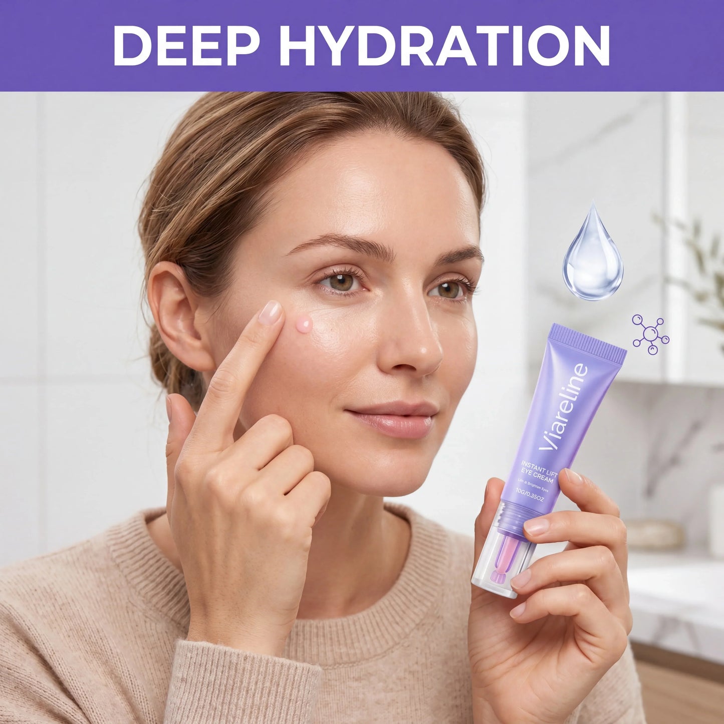 Instant Lift Eye Cream Collagen Eye Brightening Moisturizer Hydrating Under Eye Care For Dark Circles Dryness Eye Skin Care
