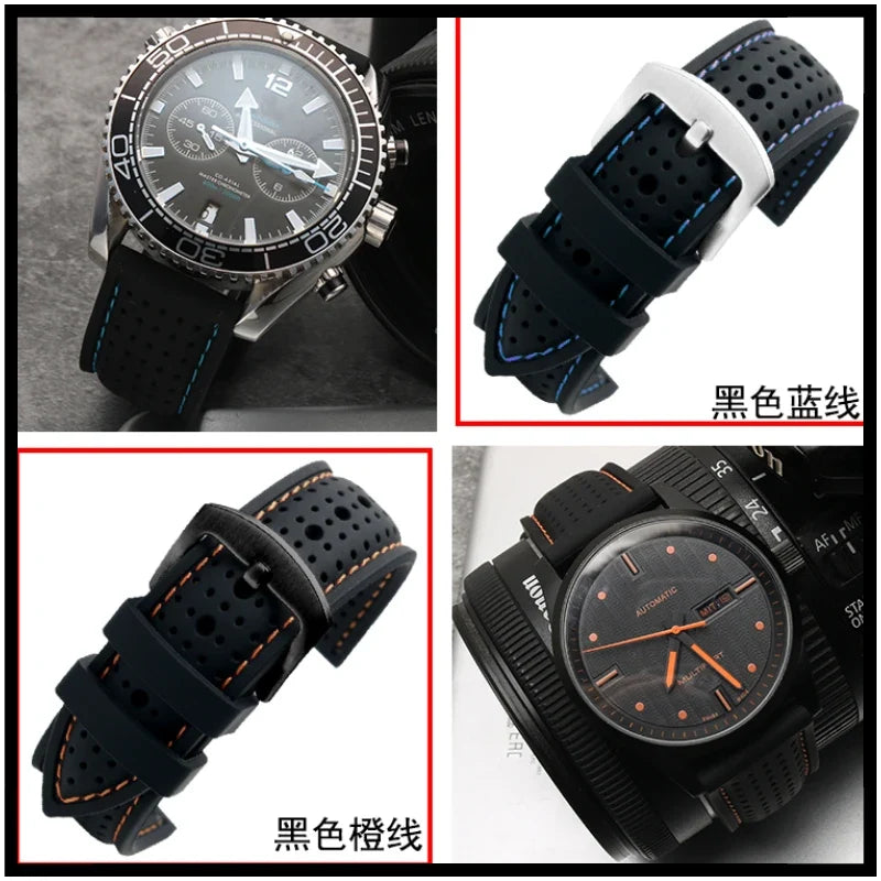 COROS Silicone Sports Watch Band Breathable Rubber Strap Waterproof 20cm
