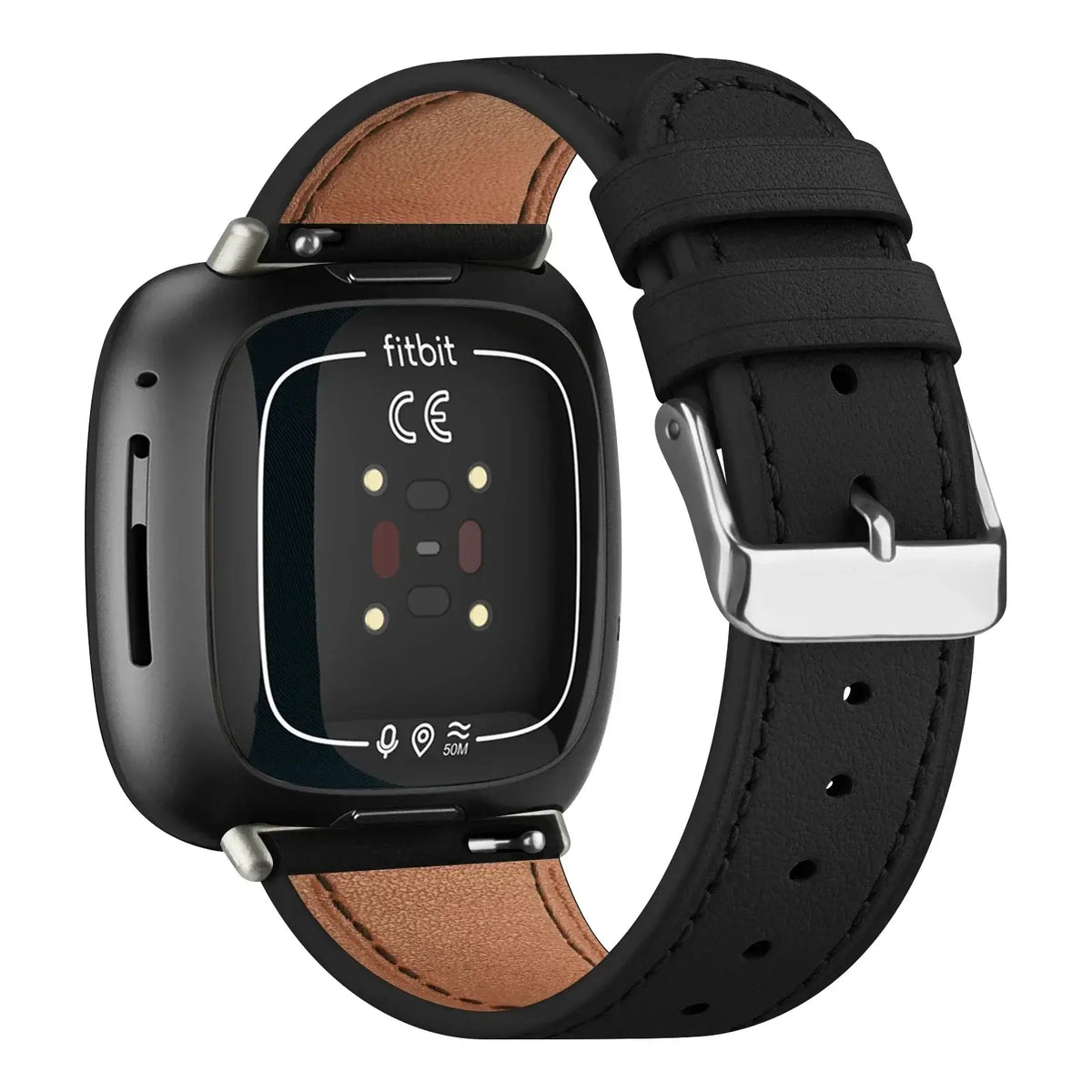 Fitbit Versa & Sense Leather Band - Premium Classic Design