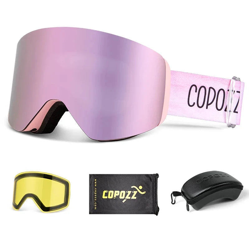 Magnetic Ski Goggles  Snowboard  Men & Women