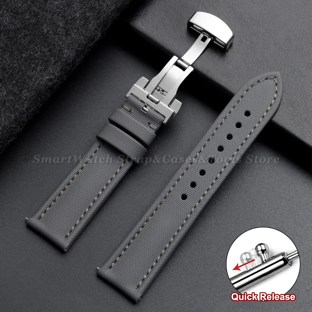 Polar Vantage, Grit X & Ignite Sailcloth Band with Butterfly Clasp