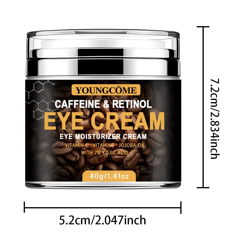Caffeine Eye Cream Fade Dark Circles Eye Cream Firming Removal Puffiness Moisturizing Lightening  Anti-aging Eye Cream