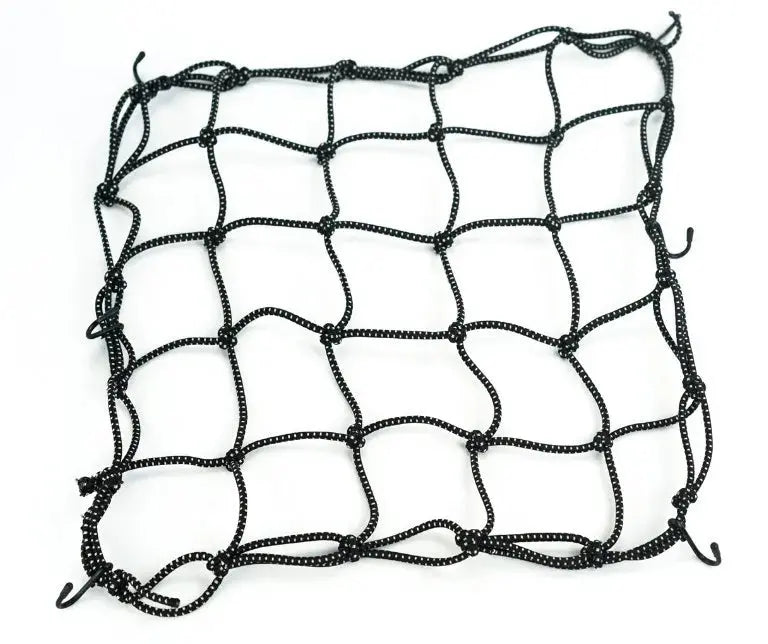 Elasticated Bungee Cargo Luggage Package Net with 6 Hooks for Rear Bicycle