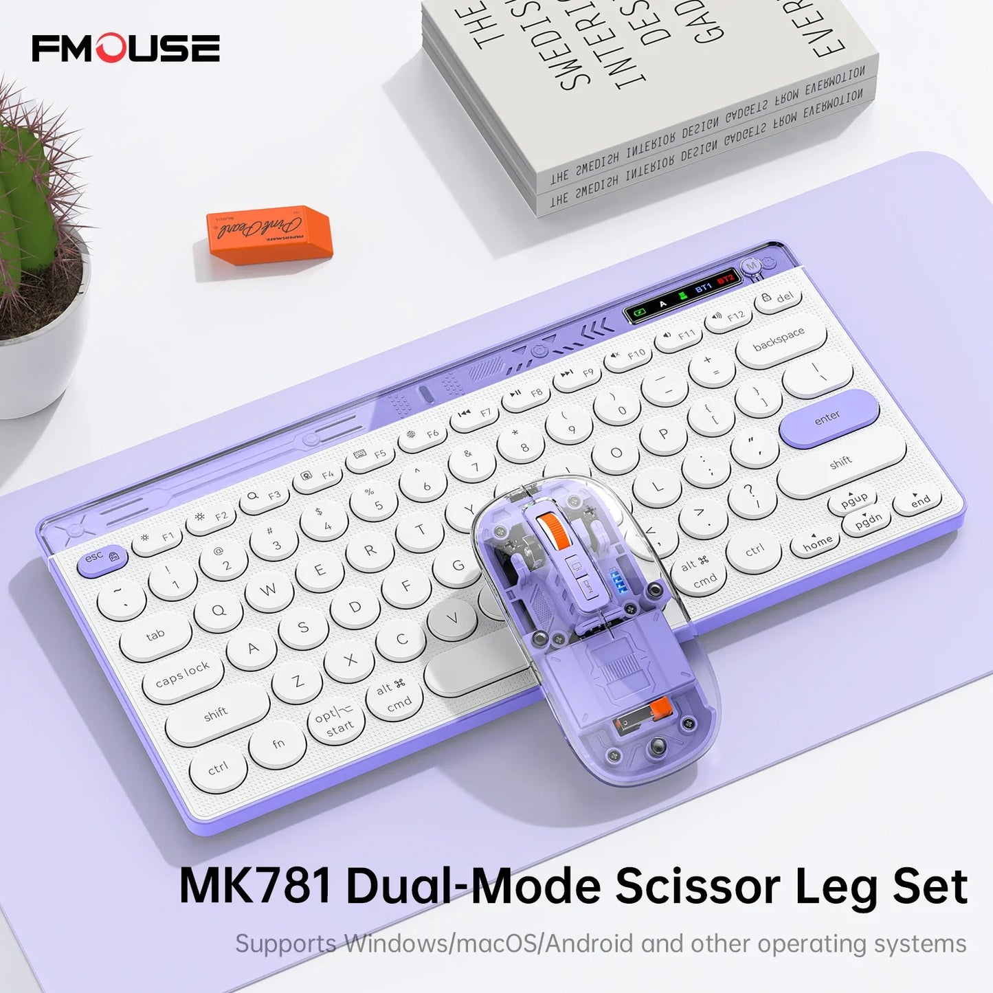 Bluetooth Wireless Keyboard Mouse Set Laptop Silent Button Charging Portable Mini Wireless Keyboard Office Typing