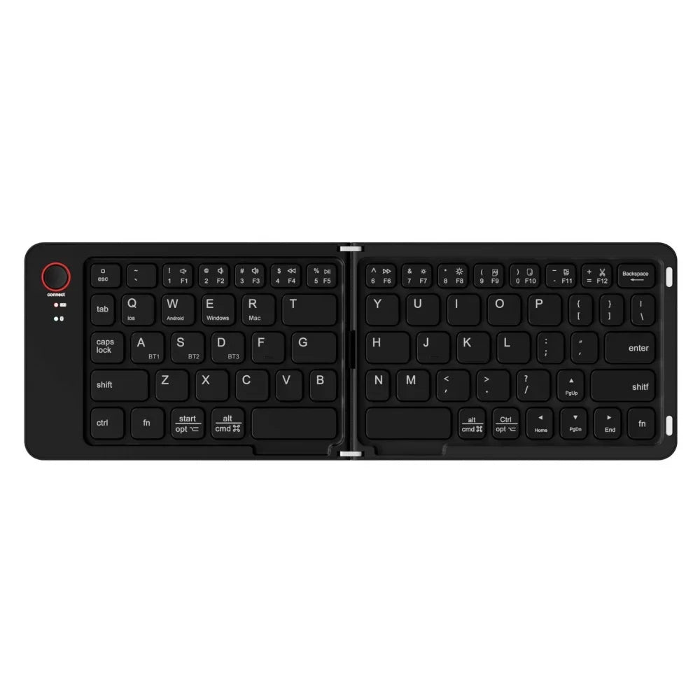 Wireless Keyboard Folding Keyboard Portable Bluetooth Keyboard Foldable Mini Keyboard For Windows Android IOS Laptop Tablet