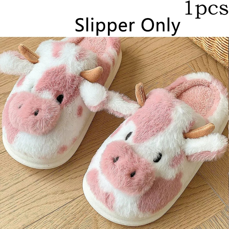 Halloween Christmas Cartoon Cow Kigurumi Unicorn Pajama Slipper Jumpsuit Women's Cute Zipper Hooded Sleepwear Onesies Winter