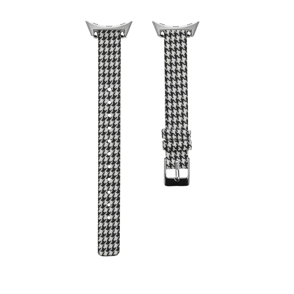 Google Pixel Watch 5, 4 & 3 Slim Canvas Band, Leather Lining
