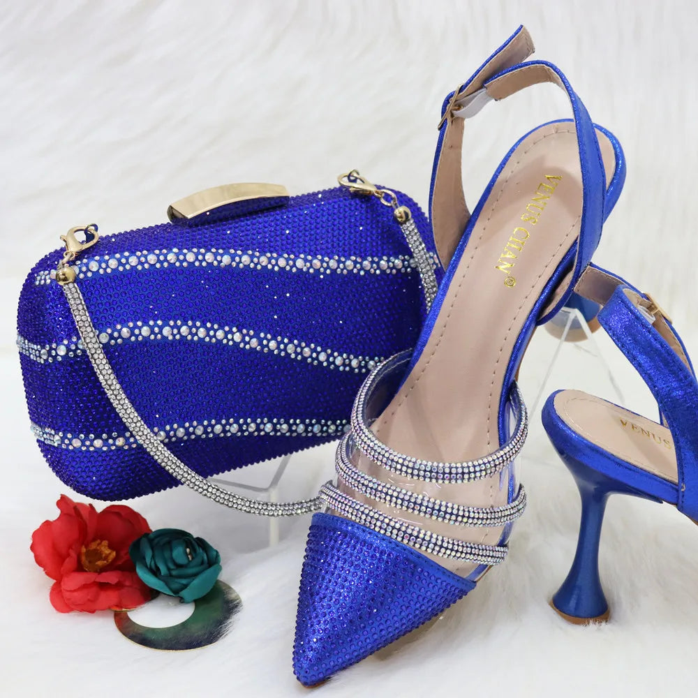 Conjunto a juego de zapatos y bolso nuevos HGB1-1