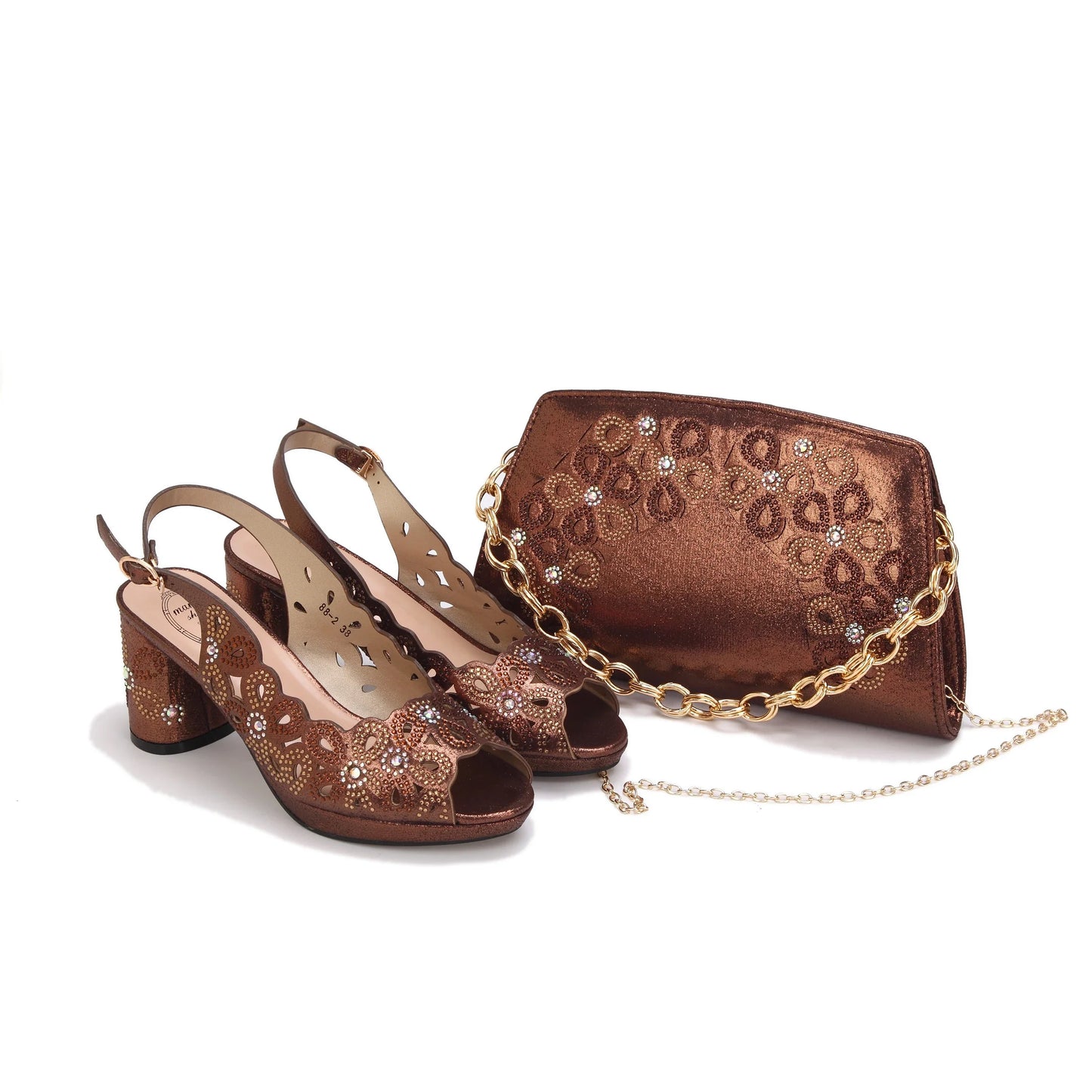 Conjunto italiano de zapatos y bolso Nuevo 2024 HAE1-5