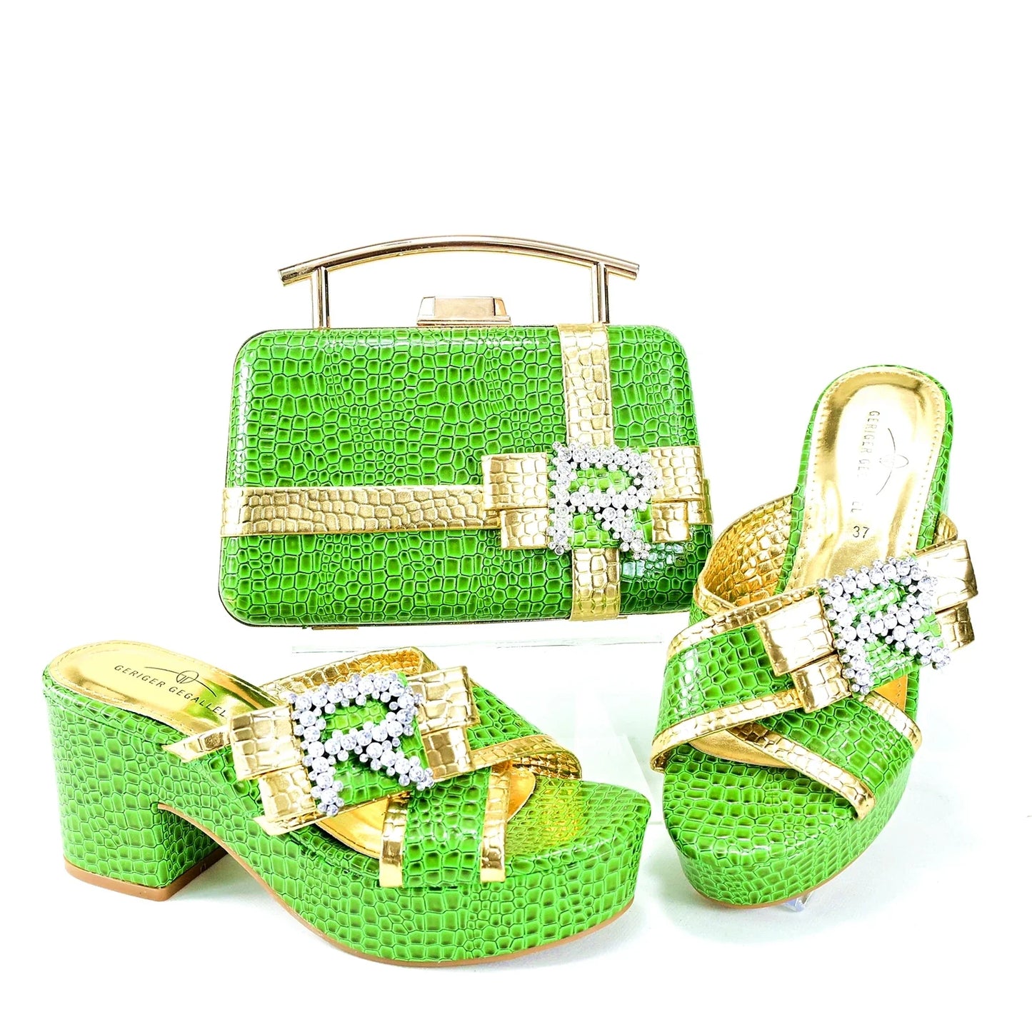 Conjunto a juego de zapatos y bolso HRT1-8
