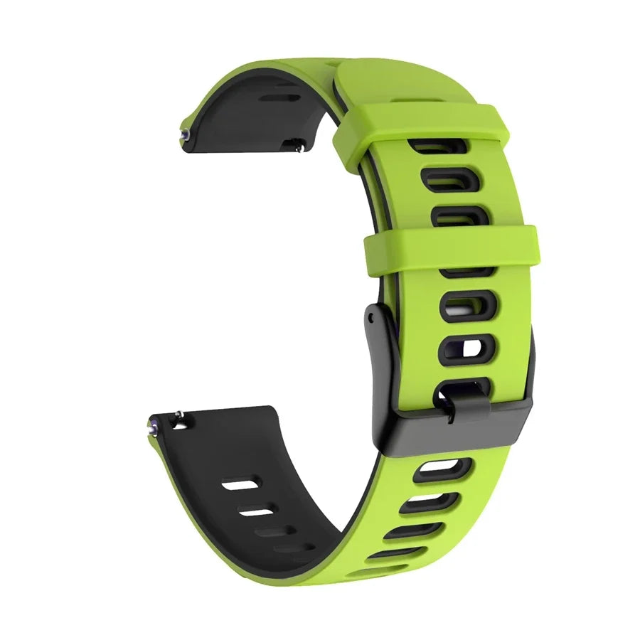 Garmin 18/20/22mm Quick Release Two-Tone Silicone Band with Air Holes