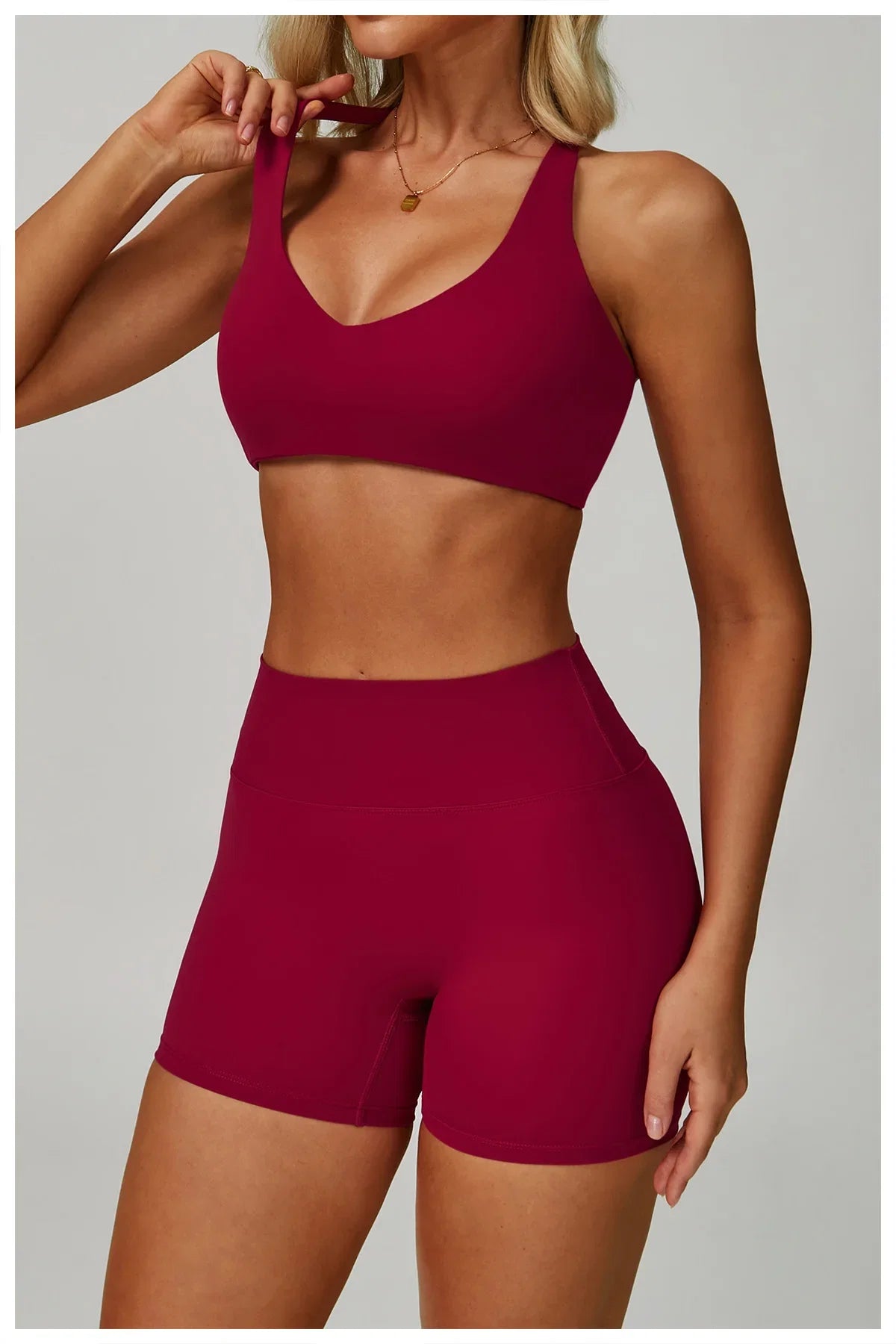 2/3-Piece Activewear Set – Sports Bra & High Waist Leggings