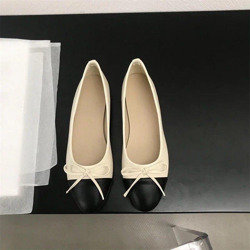 2026 New Spring Butterfly-knot Women Loafer Elegant Mix Colors Slip On Shoes Laides Comfort Soft Sole Ballet Flats Single Shoes