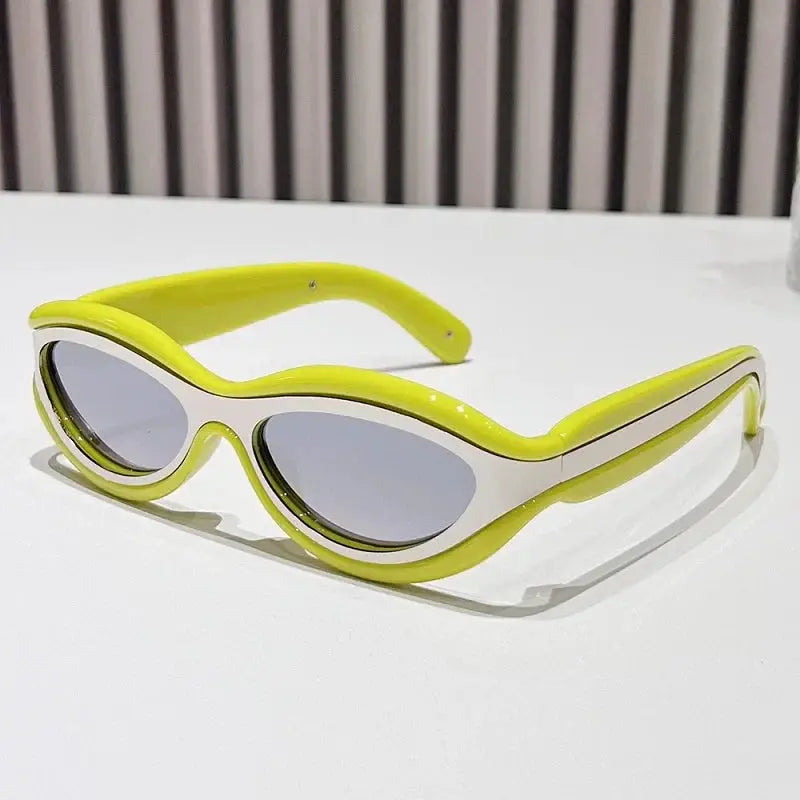 T-Shirts Sexikinis Swim Oval Cat Eye Sunglasses Women's Fashion Sun Protection Shades
