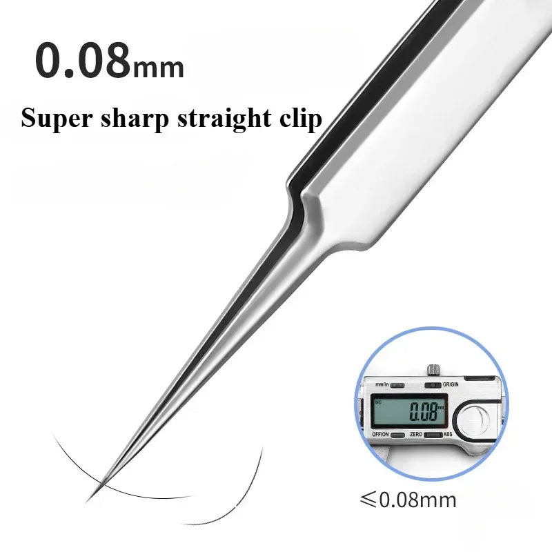 German 1/3/8Pack Extra Fine No. 5 Cellular Acne Blackhead Tweezers - Facial Beauty Remove Acne Needle Tools for Skin Care Tools
